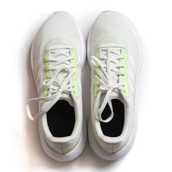 Adidas Running Shoe Runfalcon 3.0 - White/Neon Green Women's Size 9.5 NWT - Picture 4 of 9